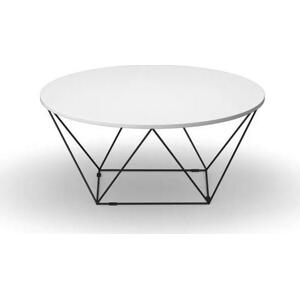 Kulatý konferenční stůl WIRE, průměr 1050 mm, bílá
