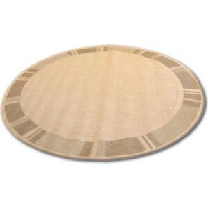 Kusový koberec Uga hnědobéžový kruh 200cm