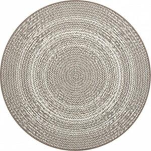 Kusový koberec Boho béžový kruh 120cm
