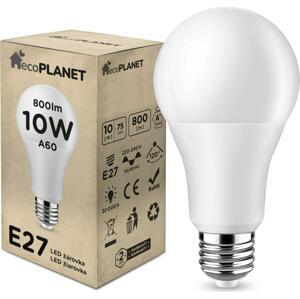 BERGE LED žárovka - ecoPLANET - E27 - 10W - 800Lm - neutrální bílá