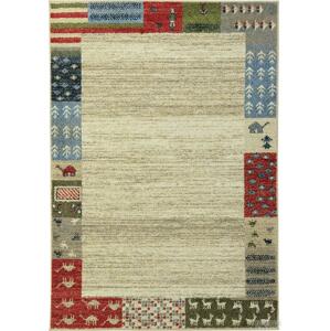 Koberce Breno Kusový koberec SHERPA 5093/DW6Z, Béžová, Vícebarevné, 140 x 200 cm