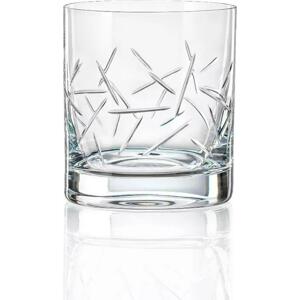 Crystalex - Bohemia Crystal Sklenice na Whisky Barline 280 ml, leštěný brus BR081, 4 ks
