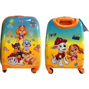 Dětský kufr vysoký na kolečkách oranžový BC-PP-006, rozměr 32x48x23 cm, kufr Paw Patrol oranžový - Tlapková patrola, Impol Trade