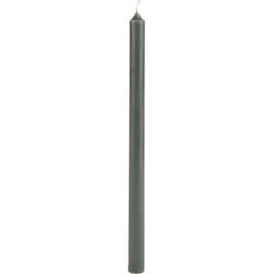 IB LAURSEN Úzká svíčka Moss Green 20 cm, zelená barva, vosk