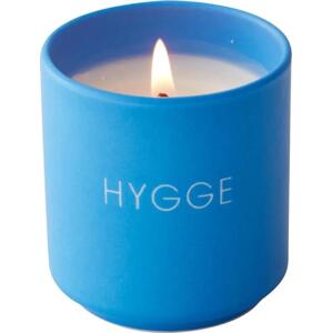 DESIGN LETTERS Vonná svíčka Hygge 75 g, modrá barva, porcelán