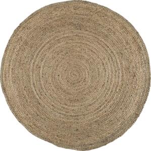 IB LAURSEN Kulatý jutový koberec Natural Jute 120 cm, přírodní barva