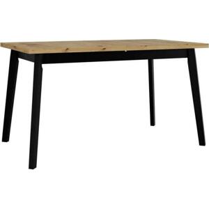 Rozkládací stůl Harry 80 x 140/180 V, Barva dřeva: dub artisan - L, Barvy nožiček: černá