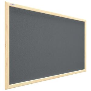 Allboards, korková tabule v dřevěném rámu 60x40 cm- šedá,TKGREY64D