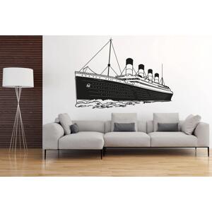 Lepy.cz Samolepka na zeď Titanic Velikost (šířka x výška): l40x97cm, Barevná varianta: Světle červená