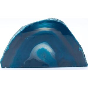 Milujeme Kameny Achát - řez - svícen - modrozelený CHS8