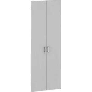 Dveře pro regály PRIMO KOMBI, výška 2206 mm, na 5 polic, šedé