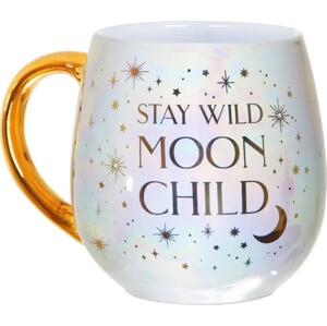 sass & belle Kameninový hrnek Stay Wild Moon Child 500 ml, multi barva, zlatá barva, keramika