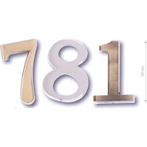 Domovní číslice COBRA "7" 100 mm (OFS, OLV, ONS), OFS - broušný bronz