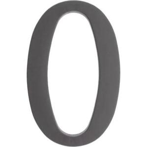 PSG 64.130 - plastová 3D číslice 0, číslo na dům, výška 180 mm, černá