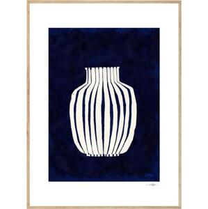 THE POSTER CLUB Autorský plakát Blue Vase by Ana Frois 30x40 cm, modrá barva, papír