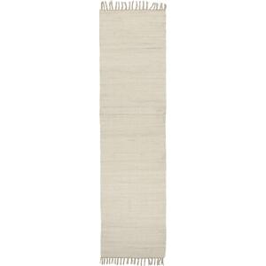 IB LAURSEN Bavlněný běhoun na podlahu Cream 250 x 60 cm, krémová barva, textil