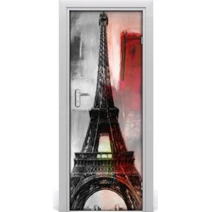 Fototapeta samolepící na dveře Eiffelova věž 85x205 cm