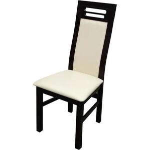 Židle JK65, Barva dřeva: wenge, Potah: ekokůže Soft 010