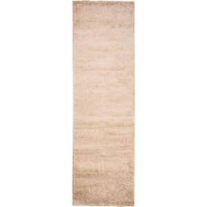 Kusový koberec shaggy Parba béžový atyp 80x300cm