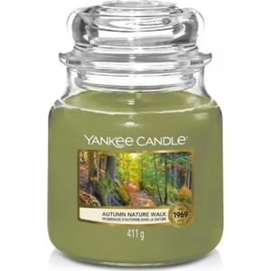 Yankee Candle Svíčka Yankee Candle 411 g - Autumn Nature Walk, zelená barva, sklo, vosk