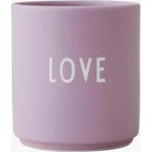 Designový pohárek's nápisem Favourite LOVE