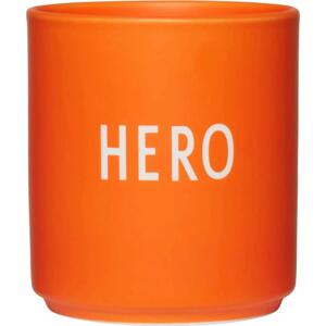 DESIGN LETTERS Porcelánový hrnek Orange Hero 300 ml, oranžová barva, porcelán