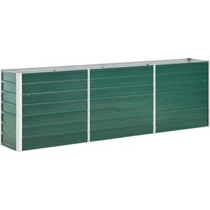 vidaXL Vyvýšený záhon pozinkovaná ocel 240 x 40 x 77 cm [47041] Barva: Zelená