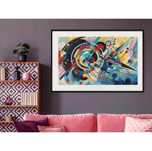 Plakát Exploze barev - abstrakce inspirovaná stylem Kandinského