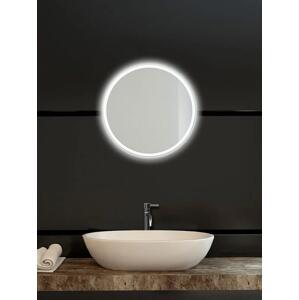 Kulaté zrcadlo do koupelny s LED osvětlením - ⌀ 50 cm - Moonlight Ronde