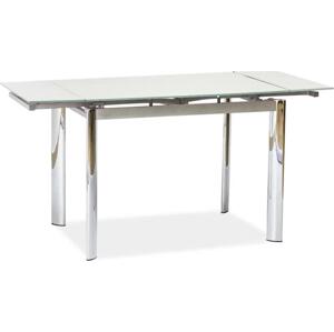 Jídelní stůl Inga, bílá / stříbrná