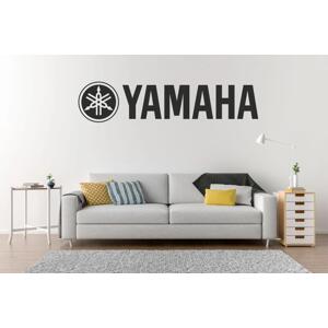 Lepy.cz Samolepka na zeď Yamaha - logo Velikost (šířka x výška): 60x13cm, Barevná varianta: Krémová