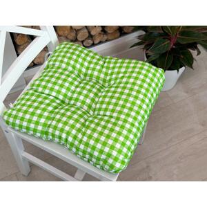 Písecké lůžkoviny Sedák na židli - Kostička zelená