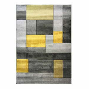 Šedo-žlutý koberec Flair Rugs Cosmos, 120 x 170 cm