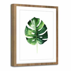 Obraz Styler Modernpik Greenery Wooden Monstera, 30 x 40 cm