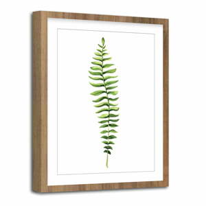 Obraz Styler Modernpik Greenery Wooden Fern, 30 x 40 cm