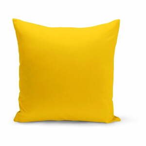 Jasně žlutý dekorativní polštář Lisa, 43 x 43 cm