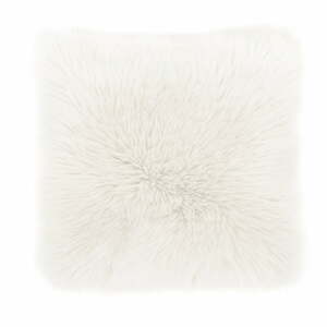 Bílý polštář Tiseco Home Studio Sheepskin, 45 x 45 cm