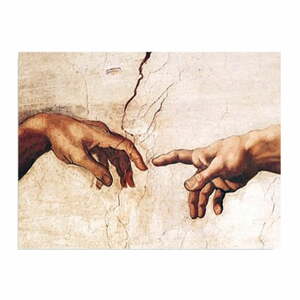 Nástěnná reprodukce na plátně Michelangelo, 40 x 30 cm
