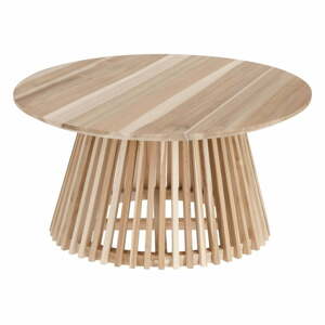 Konferenční stolek z teakového dřeva Kave Home Irune, ⌀ 80 cm