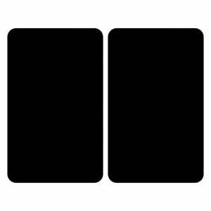 Set 2 skleněných krytů na sporák Wenko Universal black