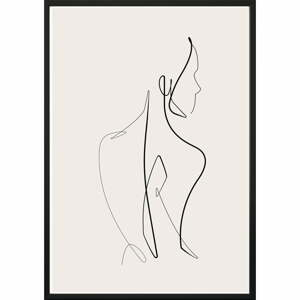 Plakát v rámu 40x50 cm Sketchline Naked - DecoKing