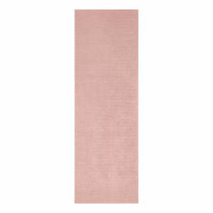 Růžový běhoun Mint Rugs Supersoft, 80 x 250 cm