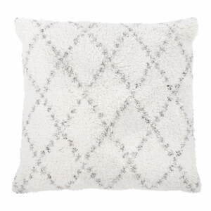 Bílo-šedý bavlněný dekorativní polštář Tiseco Home Studio Geometric, 45 x 45 cm