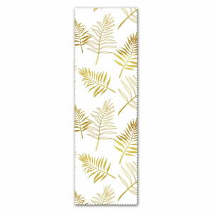 Běhoun na stůl Minimalist Cushion Covers Gold Leaves, 140 x 45 cm