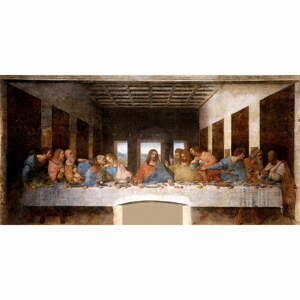 Reprodukce obrazu Leonardo da Vinci - The Last Supper, 80 x 40 cm