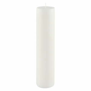 Bílá svíčka Ego Dekor Cylinder Pure, doba hoření 92 h