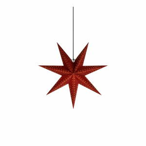 Červená vánoční závěsná světelná dekorace Markslöjd Embla, výška 45 cm