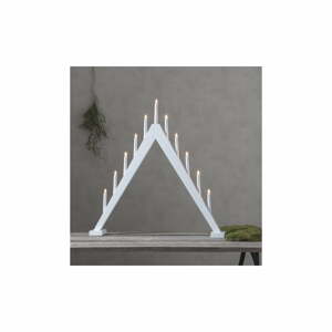 Bílý vánoční LED svícen Star Trading Trill, výška 79 cm