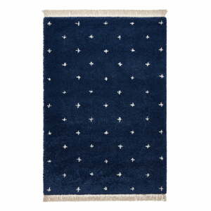 Námořnicky modrý koberec Think Rugs Boho Dots, 160 x 220 cm