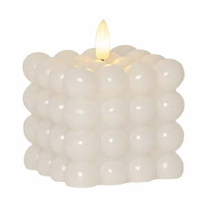 Bílá vosková LED svíčka Star Trading Flamme Dot, výška 9,5 cm